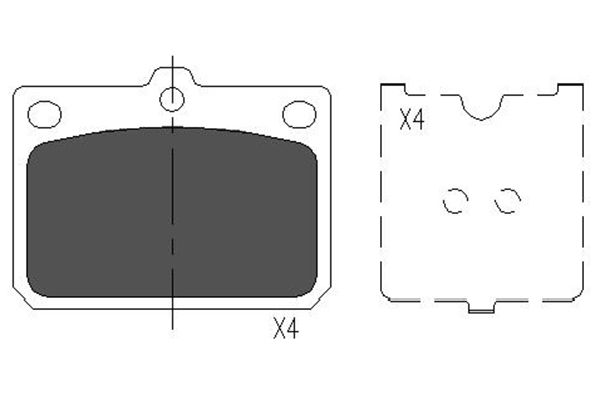 Remblokset Kavo Parts KBP-9079