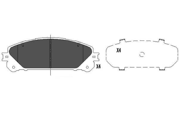 Remblokset Kavo Parts KBP-9116