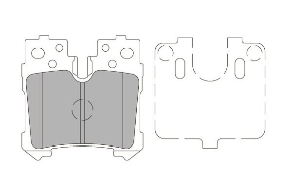 Remblokset Kavo Parts KBP-9122