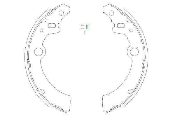 Remschoen set Kavo Parts KBS-8907