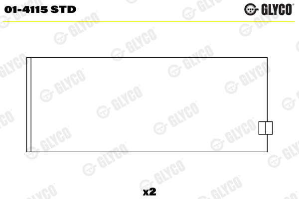 Drijfstanglager Glyco 01-4115 STD