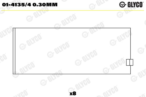 Drijfstanglager Glyco 01-4135/4 0.30mm