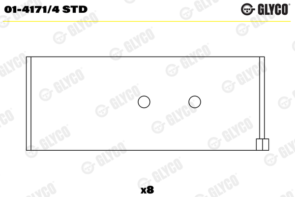 Drijfstanglager Glyco 01-4171/4 STD