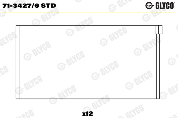 Drijfstanglager Glyco 71-3427/6 STD