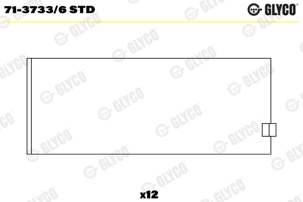 Drijfstanglager Glyco 71-3733/6 STD