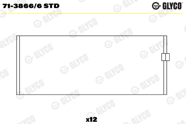 Drijfstanglager Glyco 71-3866/6 STD