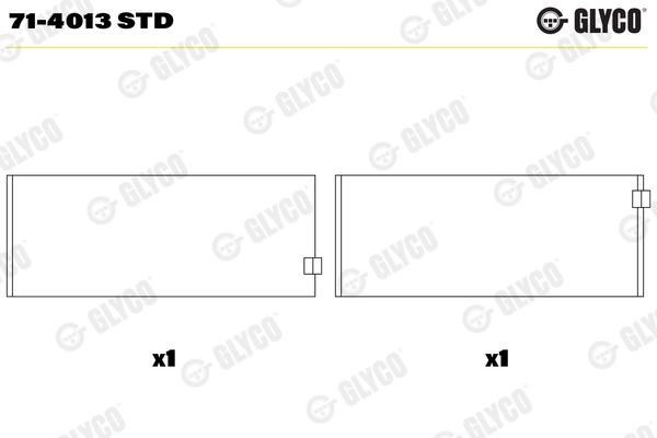 Drijfstanglager Glyco 71-4013 STD