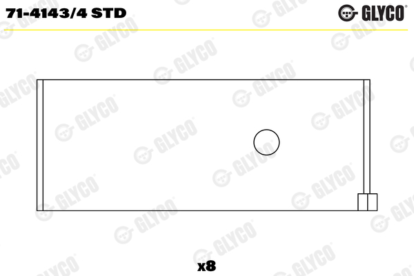 Drijfstanglager Glyco 71-4143/4 STD