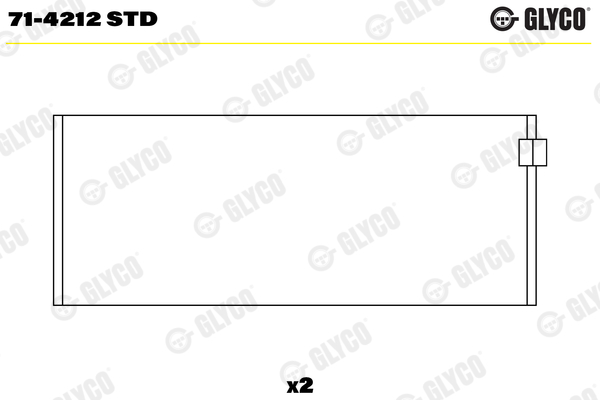 Drijfstanglager Glyco 71-4212 STD