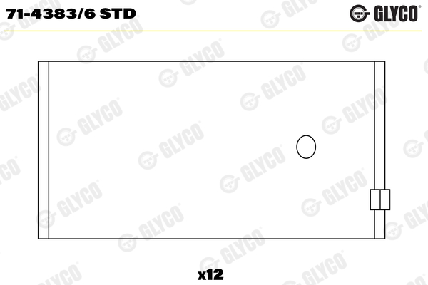 Drijfstanglager Glyco 71-4383/6 STD