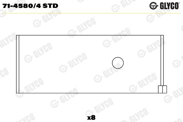 Drijfstanglager Glyco 71-4580/4 STD