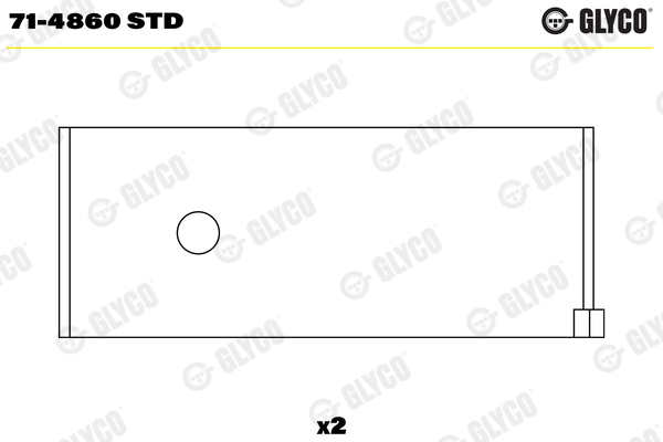 Drijfstanglager Glyco 71-4860 STD