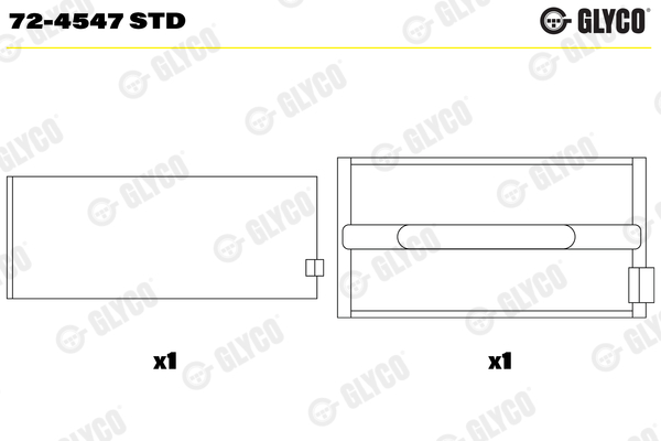 Glyco Hoofdlager 72-4547 STD