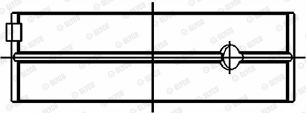 Hoofdlager Glyco 72-4550 STD