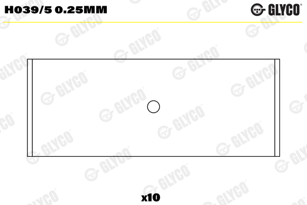 Hoofdlager Glyco H039/5 0.25mm