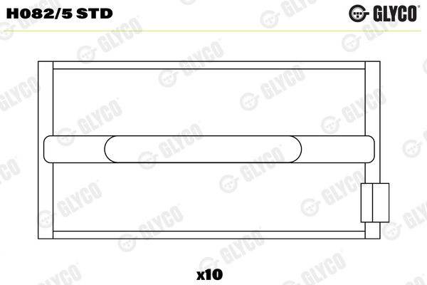 Hoofdlager Glyco H082/5 STD