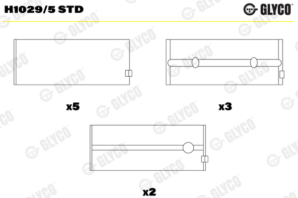 Hoofdlager Glyco H1029/5 STD