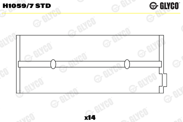 Hoofdlager Glyco H1059/7 STD