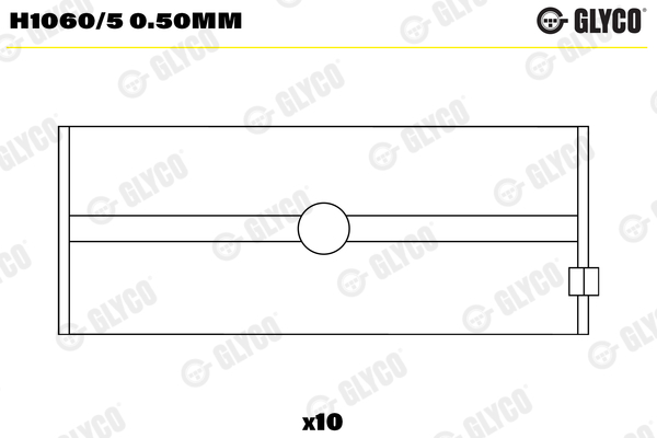 Hoofdlager Glyco H1060/5 0.50mm