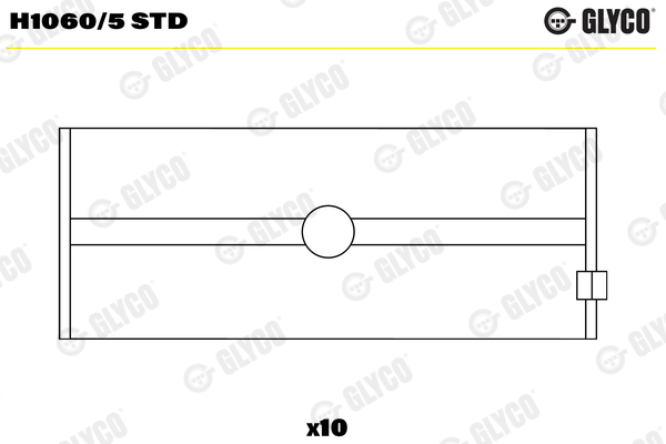 Hoofdlager Glyco H1060/5 STD