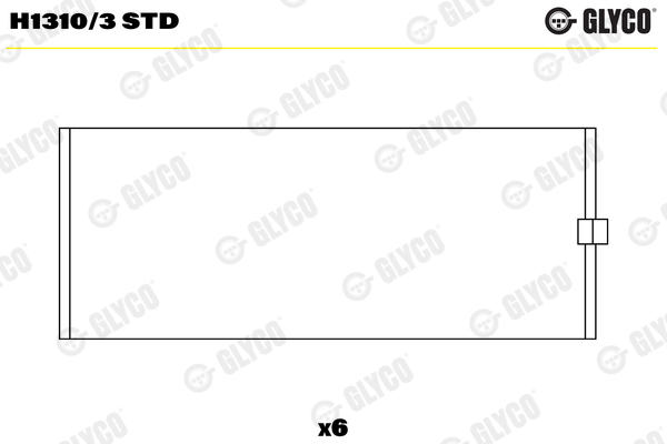 Hoofdlager Glyco H1310/3 STD