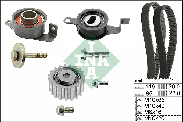 Distributieriem kit INA 530 0005 10