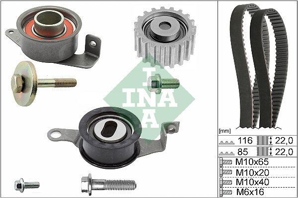 Distributieriem kit INA 530 0010 10