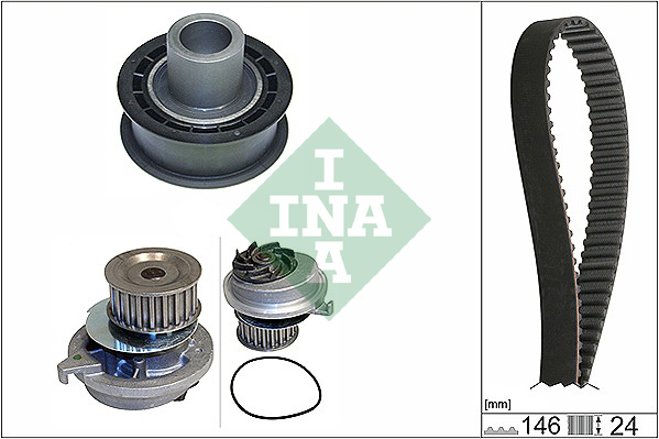 Distributieriem kit inclusief waterpomp INA 530 0020 30