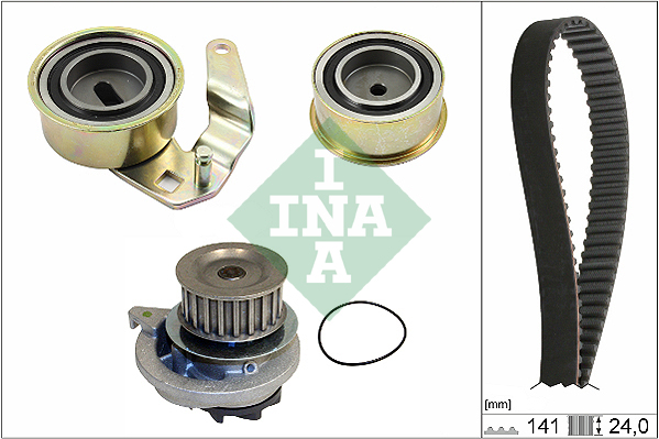 Distributieriem kit inclusief waterpomp INA 530 0075 30