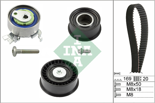 Distributieriem kit INA 530 0078 10