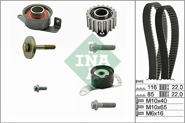 Distributieriem kit INA 530 0104 10