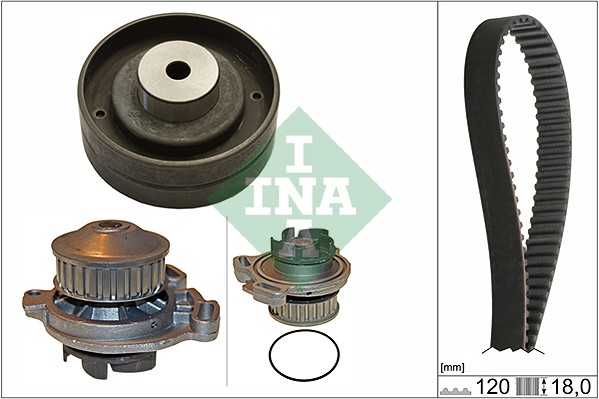 Distributieriem kit inclusief waterpomp INA 530 0151 30