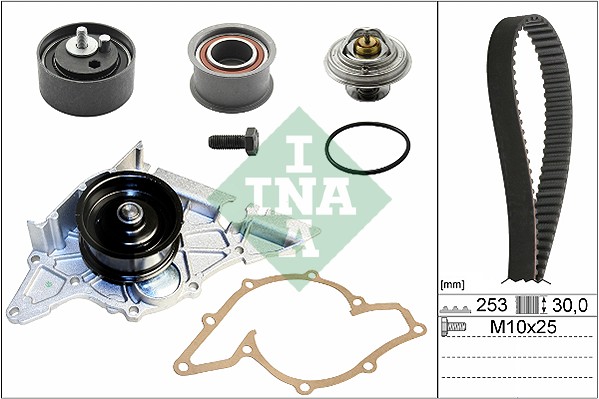 Distributieriem kit inclusief waterpomp INA 530 0178 30