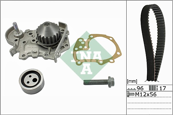 Distributieriem kit inclusief waterpomp INA 530 0191 31