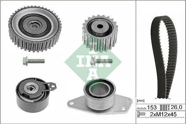 Distributieriem kit INA 530 0194 10