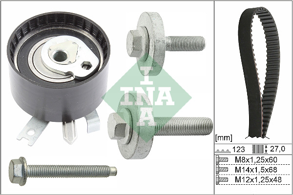 Distributieriem kit INA 530 0197 10