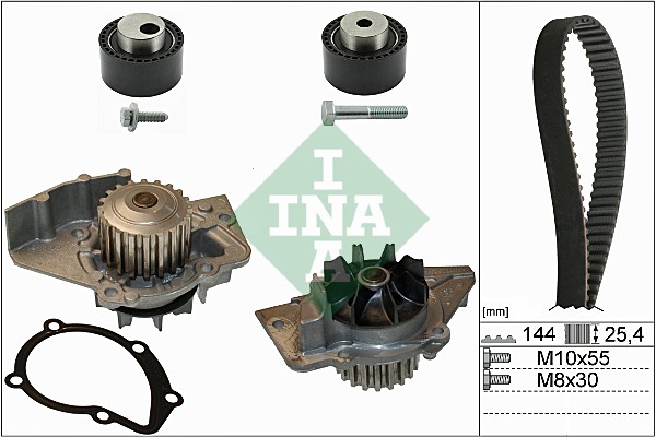 Distributieriem kit inclusief waterpomp INA 530 0235 30