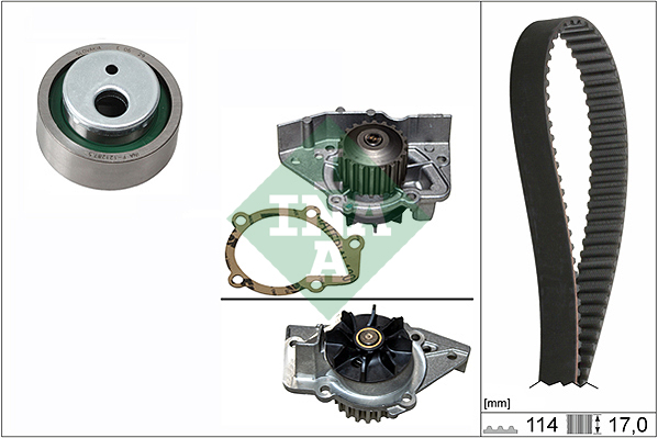 Distributieriem kit inclusief waterpomp INA 530 0258 31