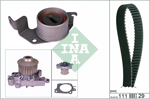 Distributieriem kit inclusief waterpomp INA 530 0302 30