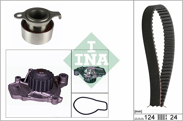 Distributieriem kit inclusief waterpomp INA 530 0312 30