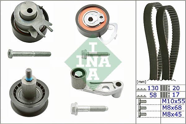 Distributieriem kit INA 530 0360 10