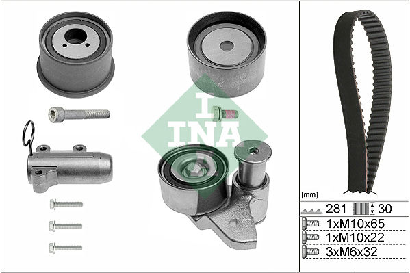 Distributieriem kit INA 530 0480 10