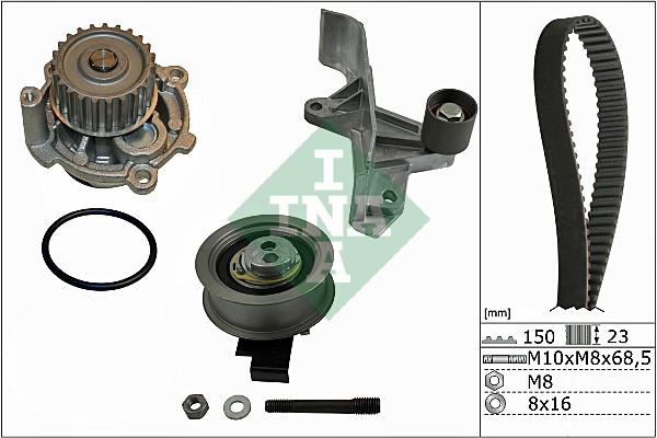 Distributieriem kit inclusief waterpomp INA 530 0546 31