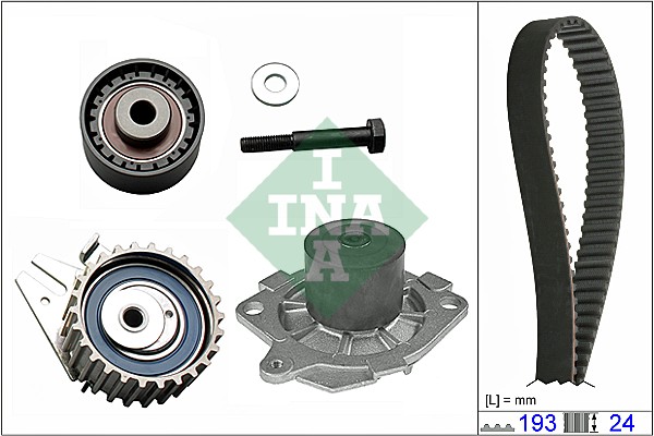 Distributieriem kit inclusief waterpomp INA 530 0623 30