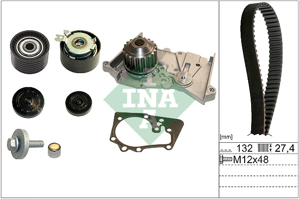 Distributieriem kit inclusief waterpomp INA 530 0640 30