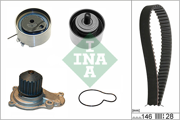 Distributieriem kit inclusief waterpomp INA 530 0641 30