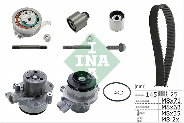 Distributieriem kit inclusief waterpomp INA 530 0650 32