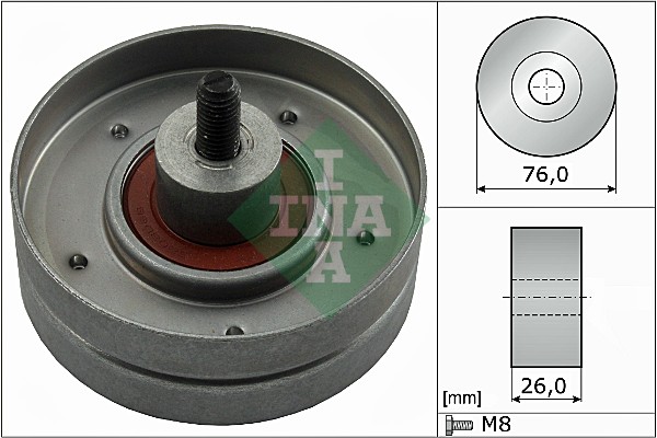 Geleiderol (poly) V-riem INA 532 0252 30