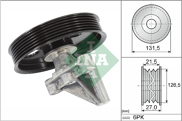 Geleiderol (poly) V-riem INA 532 0354 10