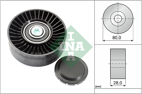 Geleiderol (poly) V-riem INA 532 0515 10